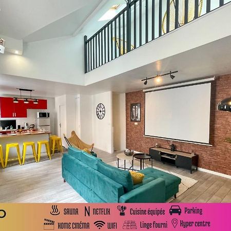 Superbe appartement-Sauna-Cinéma-Parking-Gare Amiens Esterno foto