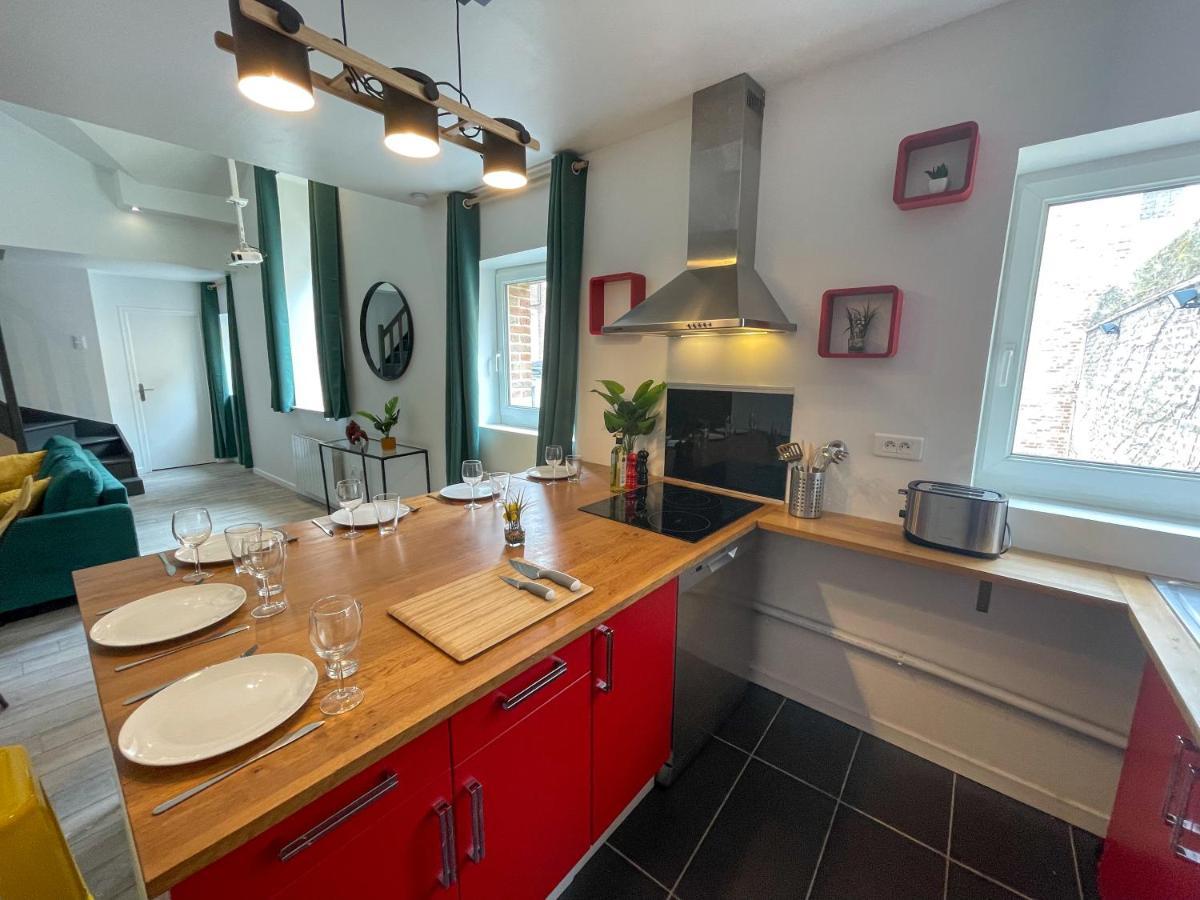 Superbe appartement-Sauna-Cinéma-Parking-Gare Amiens Esterno foto