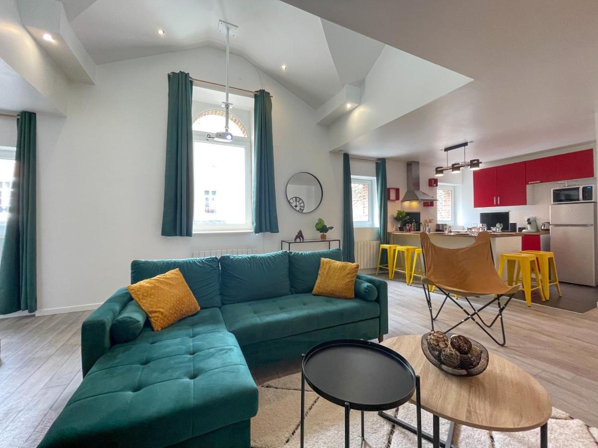 Superbe appartement-Sauna-Cinéma-Parking-Gare Amiens Esterno foto