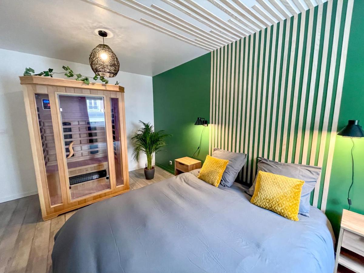 Superbe appartement-Sauna-Cinéma-Parking-Gare Amiens Esterno foto