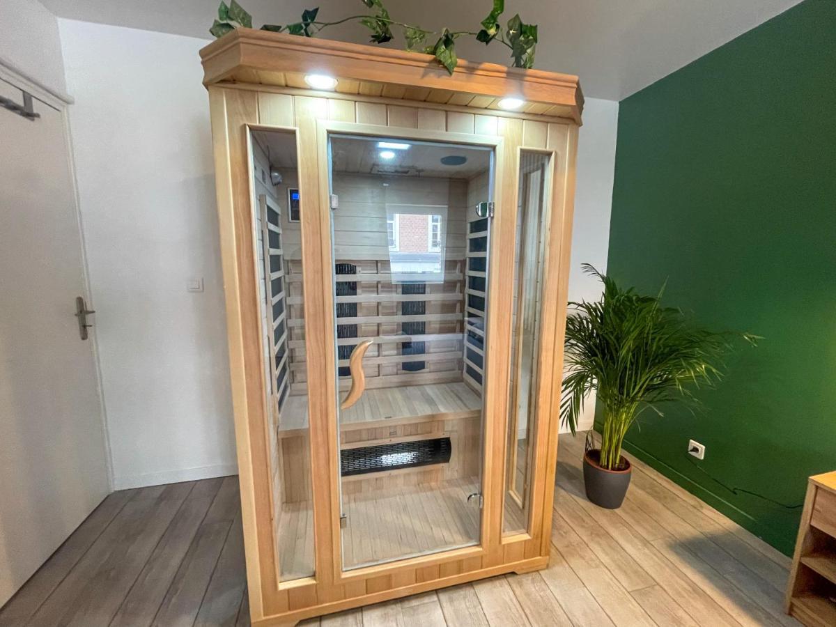 Superbe appartement-Sauna-Cinéma-Parking-Gare Amiens Esterno foto