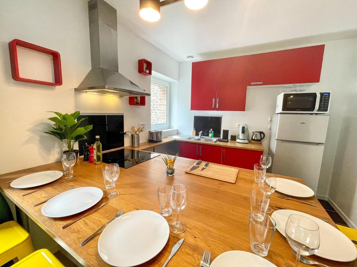Superbe appartement-Sauna-Cinéma-Parking-Gare Amiens Esterno foto