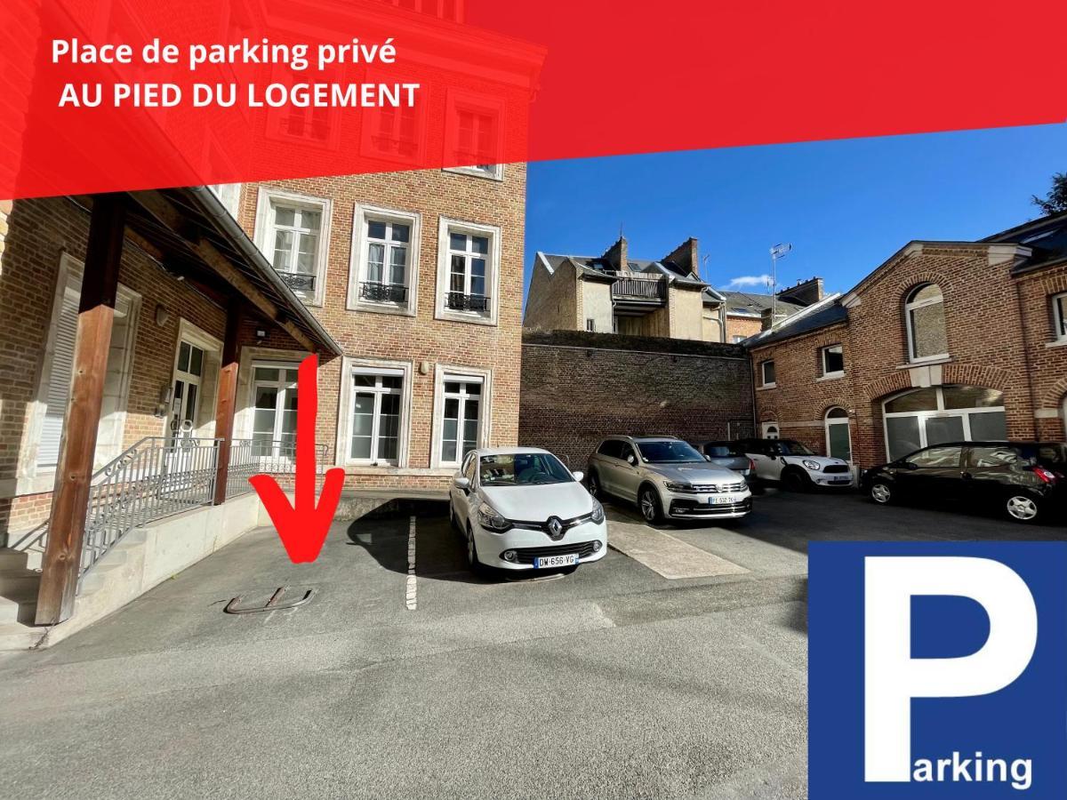 Superbe appartement-Sauna-Cinéma-Parking-Gare Amiens Esterno foto