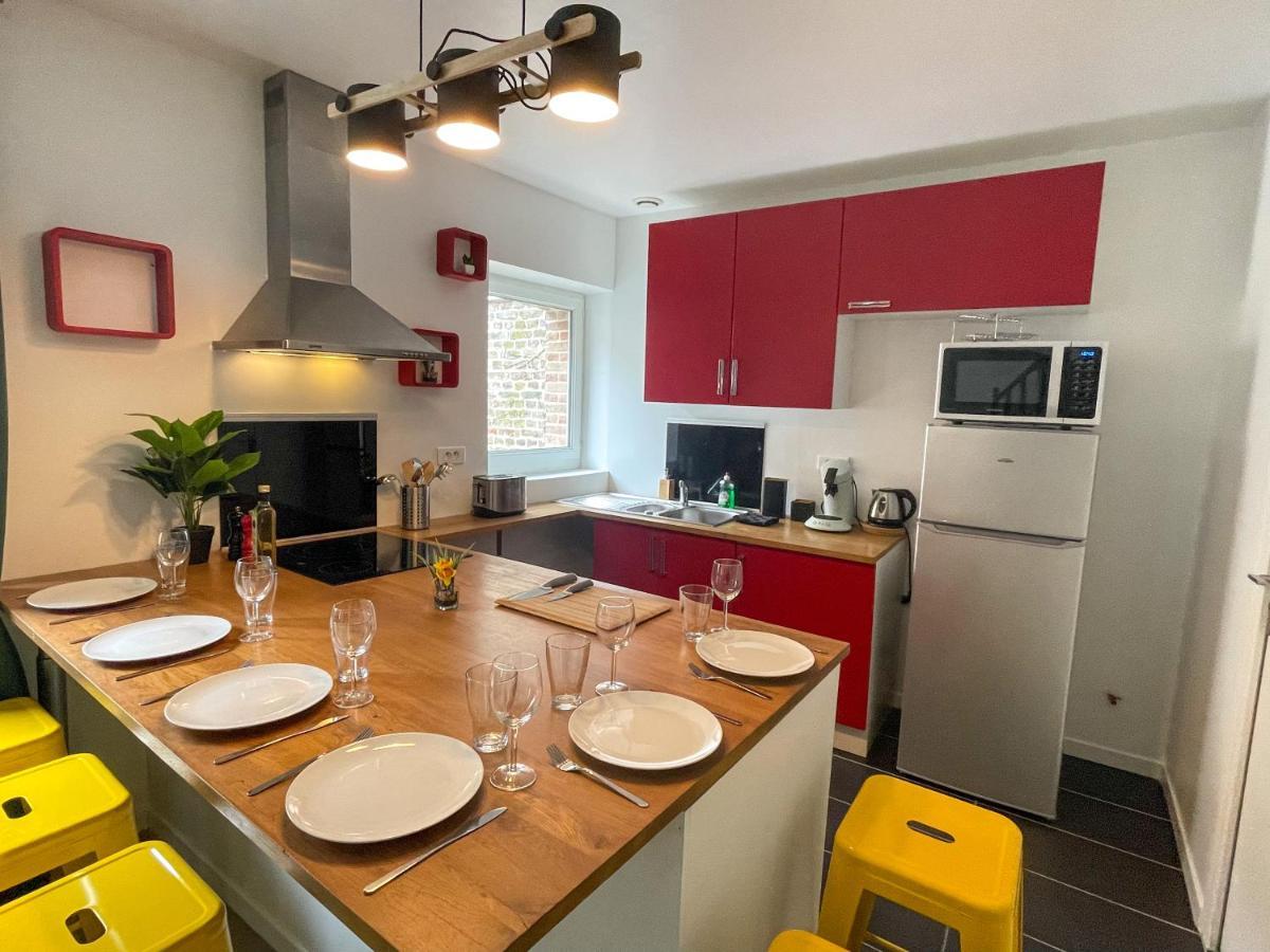 Superbe appartement-Sauna-Cinéma-Parking-Gare Amiens Esterno foto